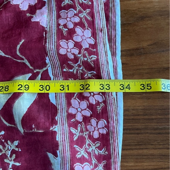 Alicia Bell Floral Beaded Tassel Tie Mini Dress Red Small - Picture 12 of 12